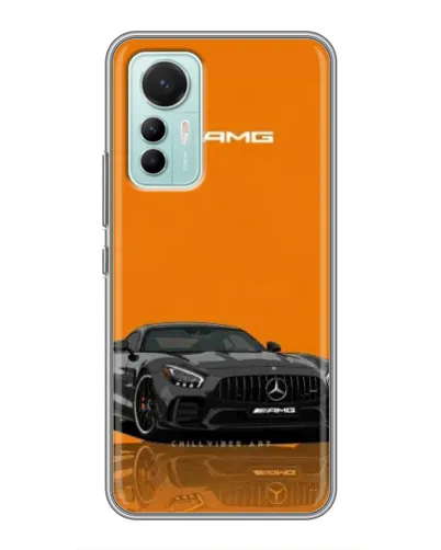 Чохол для Xiaomi Mi 12 Lite з картинкою «Помаранчевий Mercedes AMG»