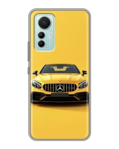 Чохол для Xiaomi Mi 12 Lite з картинкою «Жовтий Mercedes GT»