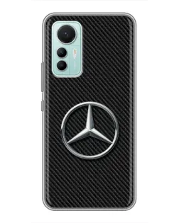 Чохол для Xiaomi Mi 12 Lite з картинкою «Карбоновий Mercedes стиль»