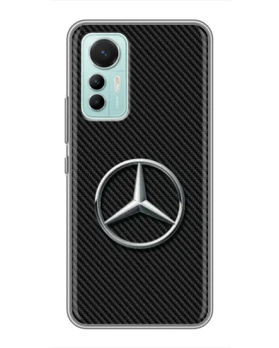 Чохол для Xiaomi Mi 12 Lite з картинкою «Карбоновий Mercedes стиль»