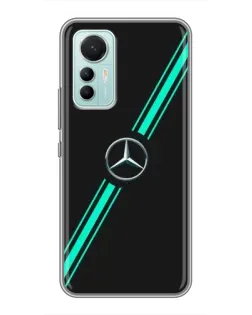 Чехол для Xiaomi Mi 12 Lite с картинкой «Спортивные линии Mercedes»