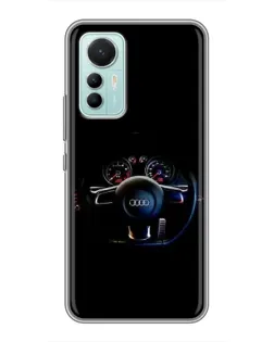 Чохол для Xiaomi Mi 12 Lite з картинкою «Салон Audi — кермо»