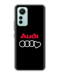 Чохол для Xiaomi Mi 12 Lite з картинкою «Логотип Audi Heart»