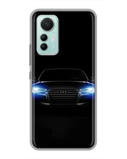 Чохол для Xiaomi Mi 12 Lite з картинкою «Audi в неоні»