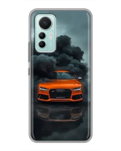 Чохол для Xiaomi Mi 12 Lite з картинкою «Audi у хмарах диму»