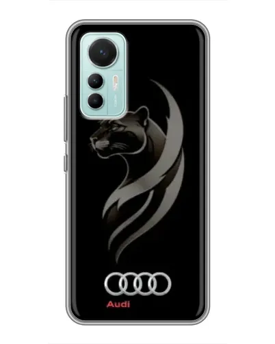 Чохол для Xiaomi Mi 12 Lite з картинкою «Графіка — пантера та Audi»