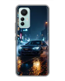 Чохол для Xiaomi Mi 12 Lite з картинкою «Нічне місто та Audi»