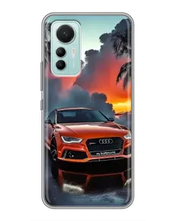 Чохол для Xiaomi Mi 12 Lite з картинкою «Audi — захід сонця»