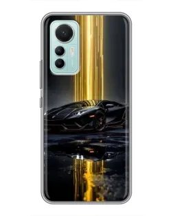 Чохол для Xiaomi Mi 12 Lite з картинкою «Нічний Lamborghini драйв»