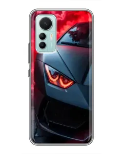 Чохол для Xiaomi Mi 12 Lite з картинкою «Lamborghini червоне сяйво»
