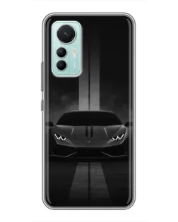 Чехол для Xiaomi Mi 12 Lite с картинкой «Lamborghini симметрия дорог»
