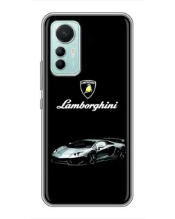 Чехол для Xiaomi Mi 12 Lite с картинкой «Логотип Lamborghini классика»