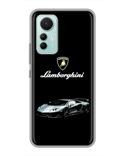 Чехол для Xiaomi Mi 12 Lite с картинкой «Логотип Lamborghini классика»