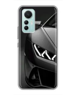 Чехол для Xiaomi Mi 12 Lite с картинкой «Lamborghini фары детализация»