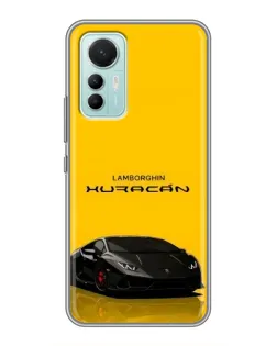 Чехол для Xiaomi Mi 12 Lite с картинкой «Lamborghini Huracan черный»