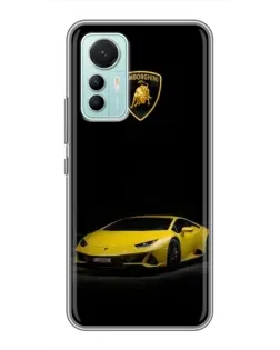 Чехол для Xiaomi Mi 12 Lite с картинкой «Lamborghini желтый акцент»