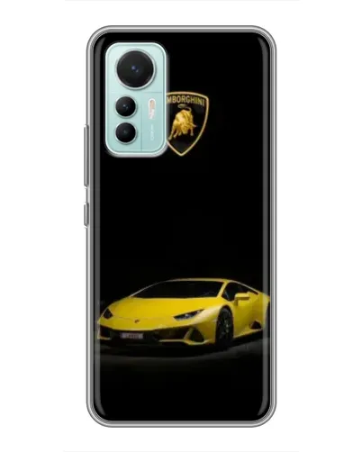 Чехол для Xiaomi Mi 12 Lite с картинкой «Lamborghini желтый акцент»