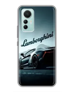 Чехол для Xiaomi Mi 12 Lite с картинкой «Классическая надпись Lamborghini»