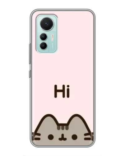 Чохол для Xiaomi Mi 12 Lite з картинкою «Пушин каже Hi»