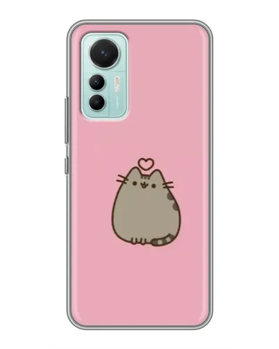 Чохол для Xiaomi Mi 12 Lite з картинкою «Pusheen серце»