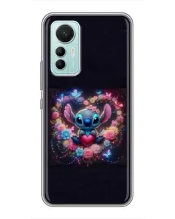 Чехол для Xiaomi Mi 12 Lite с картинкой «Stitch в цветах»