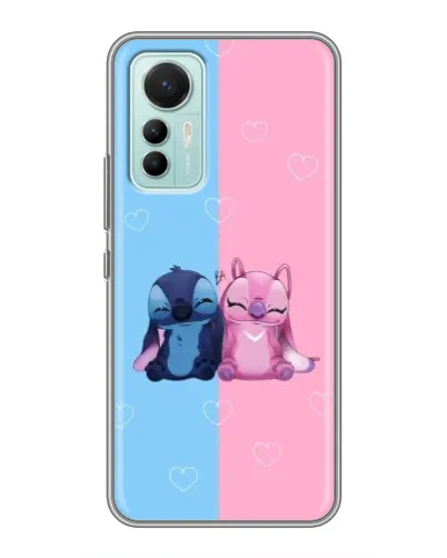 Чехол для Xiaomi Mi 12 Lite с картинкой «Stitch и Angel Love»
