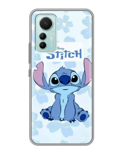 Чехол для Xiaomi Mi 12 Lite с картинкой «Stitch среди цветов»