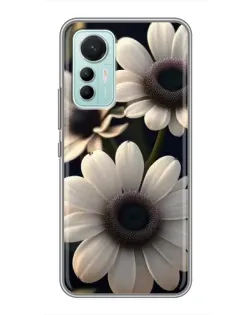 Чохол для Xiaomi Mi 12 Lite з картинкою «Білі маргаритки макро»