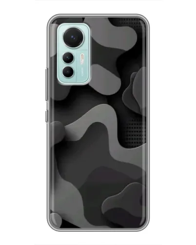Чехол для Xiaomi Mi 12 Lite с картинкой «Темный абстрактный камуфляж» Чехол для Xiaomi Mi 12 Lite с картинкой «Темный абстрактный камуфляж»