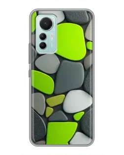 Чехол для Xiaomi Mi 12 Lite с картинкой «Яркая неоновая галька»