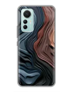 Чехол для Xiaomi Mi 12 Lite с картинкой «Цветные волны каньона»