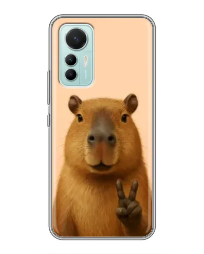 Чехол для Xiaomi Mi 12 Lite с картинкой «Капибара виктория» Чехол для Xiaomi Mi 12 Lite с картинкой «Капибара виктория»
