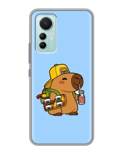 Чехол для Xiaomi Mi 12 Lite с картинкой «Капибара на скейте» Чехол для Xiaomi Mi 12 Lite с картинкой «Капибара на скейте»
