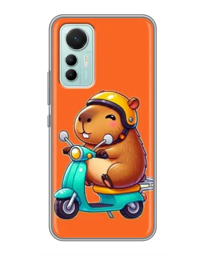 Чехол для Xiaomi Mi 12 Lite с картинкой «Капибара на скутере» Чехол для Xiaomi Mi 12 Lite с картинкой «Капибара на скутере»