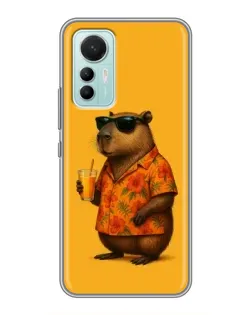 Чохол для Xiaomi Mi 12 Lite з картинкою «Капібара на відпочинку»