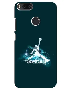 Чехол для Xiaomi Mi A1 / Mi 5X с картинкой «Jordan Blue Fire»