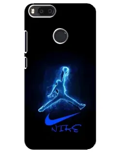 Чехол для Xiaomi Mi A1 / Mi 5X с картинкой «Jordan Neon Blue»