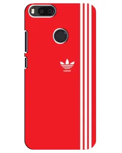 Чехол для Xiaomi Mi A1 / Mi 5X с картинкой «Красный минимализм Adidas»