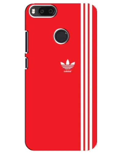 Чехол для Xiaomi Mi A1 / Mi 5X с картинкой «Красный минимализм Adidas»