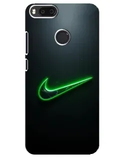 Чехол для Xiaomi Mi A1 / Mi 5X с картинкой «Неоновый контур Nike»