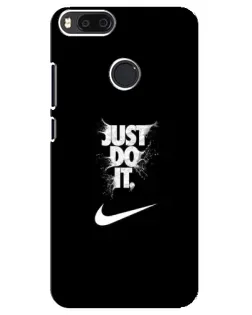 Чехол для Xiaomi Mi A1 / Mi 5X с картинкой «Текстовый принт Nike»