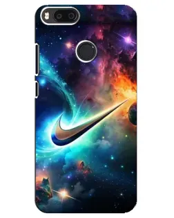 Чехол для Xiaomi Mi A1 / Mi 5X с картинкой «Космический Nike Swoosh»