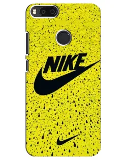 Чехол для Xiaomi Mi A1 / Mi 5X с картинкой «Желтый текстурный Nike»