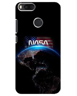 Чехол для Xiaomi Mi A1 / Mi 5X с картинкой «Земля из космоса NASA»