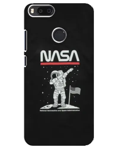 Чехол для Xiaomi Mi A1 / Mi 5X с картинкой «NASA — шагаем по Луне»