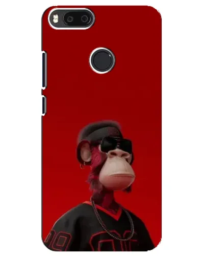 Чехол для Xiaomi Mi A1 / Mi 5X с картинкой «Bored Ape в красном»