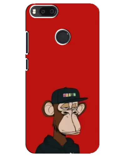 Чехол для Xiaomi Mi A1 / Mi 5X с картинкой «Bored Ape — красный фон»