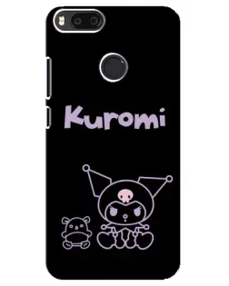 Чехол для Xiaomi Mi A1 / Mi 5X с картинкой «Kuromi — черный минимализм»