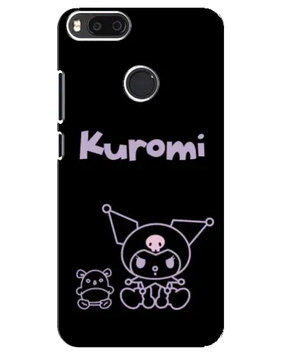Чехол для Xiaomi Mi A1 / Mi 5X с картинкой «Kuromi — черный минимализм»
