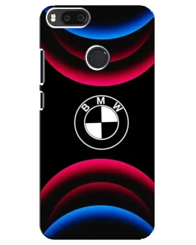 Чехол для Xiaomi Mi A1 / Mi 5X с картинкой «Логотип BMW и неоновые дуги»
